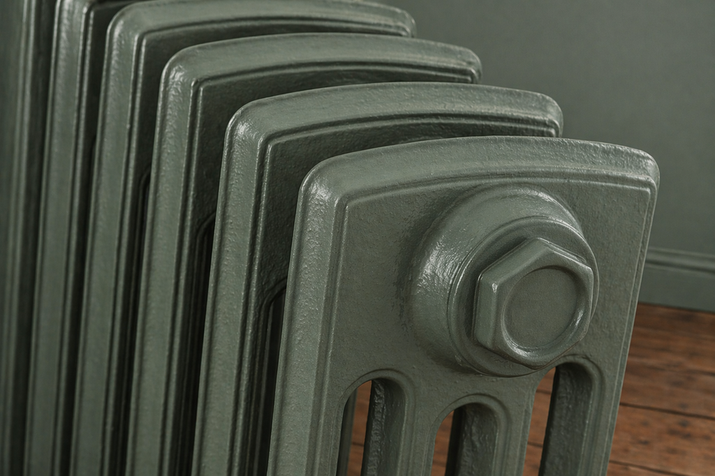 Green Smoke 4 Column - The Edwardian Cast Iron Radiator