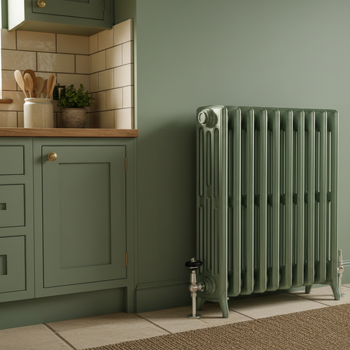 Green smoke radiator in a Green smoke kitchen